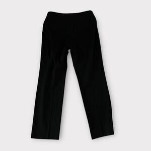 Nine West Straight Leg Pants Womens 10 Black Minimalist Casual Chic Simple Luxe